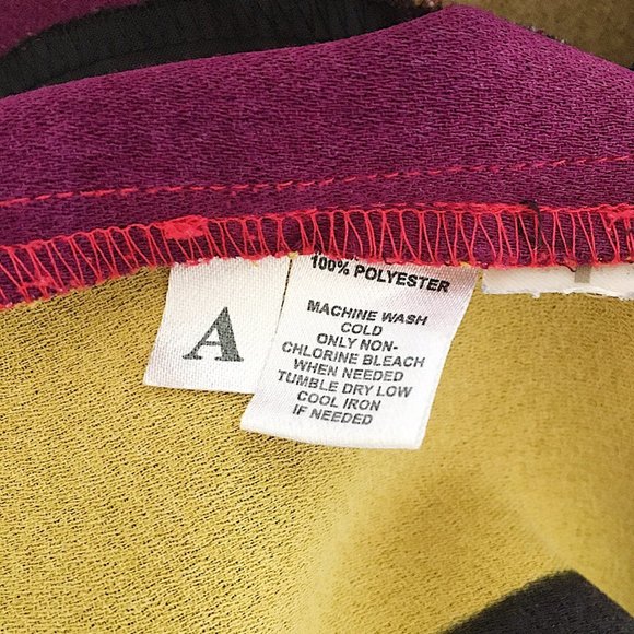 Ann Taylor LOFT Watercolor Geometric Colorblock Mondrian Print Shift Dress - Picture 8 of 8